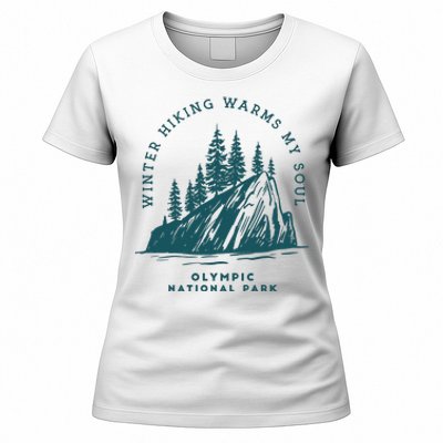 Winter Hiking Warms My Soul Washington State Women's T-Shirt