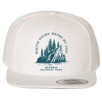 Winter Hiking Warms My Soul Washington State Wool Snapback Cap