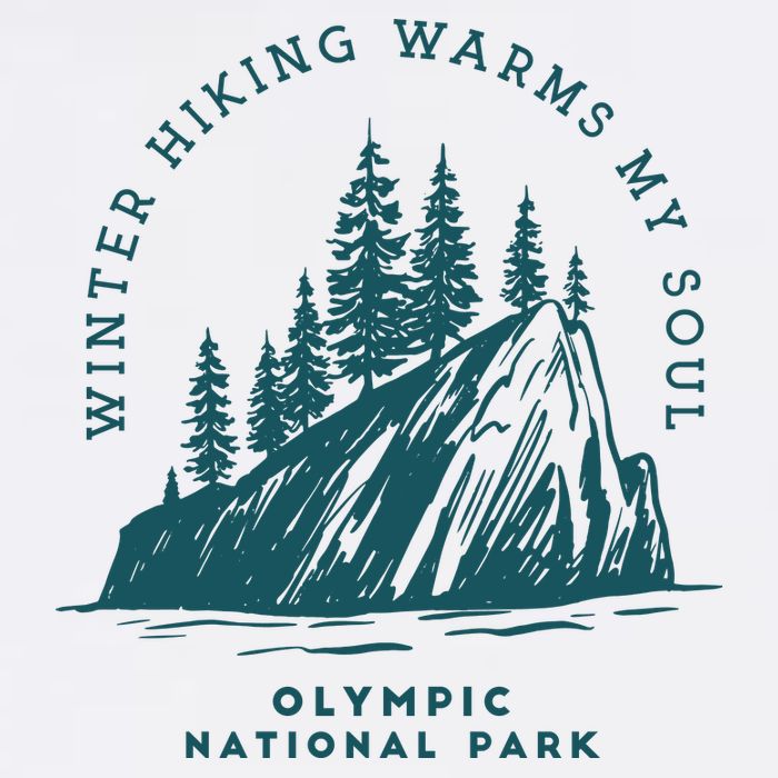 Winter Hiking Warms My Soul Washington State Wool Snapback Cap