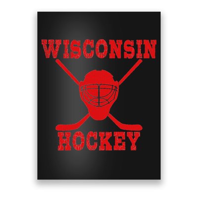 Wisconsin Hockey Poster