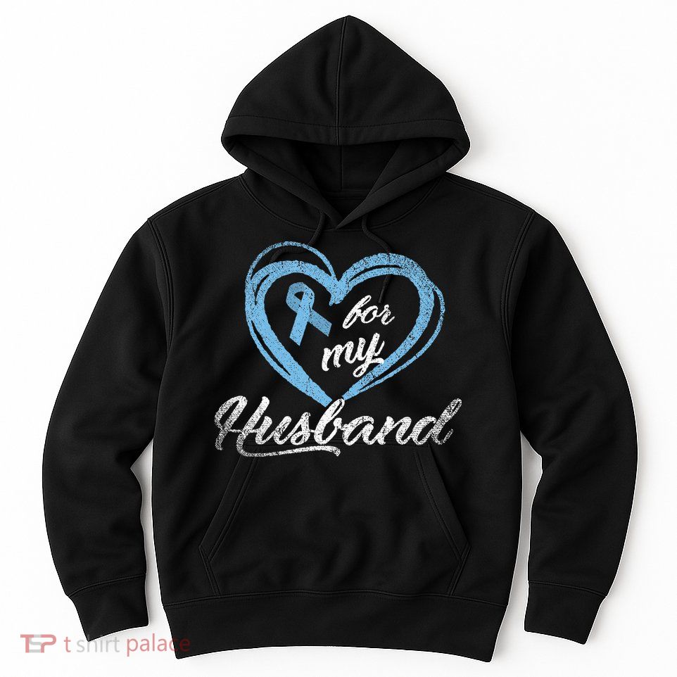 Warrior Husband Wife Gift Idea Prostate Cancer Awareness Hoodie