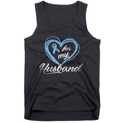 Warrior Husband Wife Gift Idea Prostate Cancer Awareness Tank Top