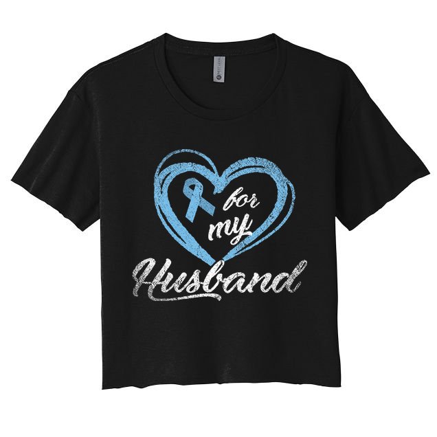 Warrior Husband Wife Gift Idea Prostate Cancer Awareness Crop Top