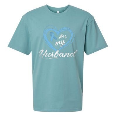 Warrior Husband Wife Gift Idea Prostate Cancer Awareness Sueded Cloud Jersey T-Shirt