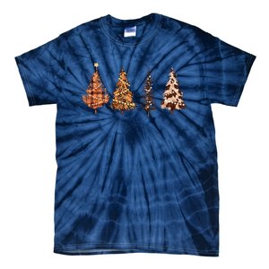 Western Howdy Xmas Tree Lights Christmas Matching Family Tie-Dye T-Shirt