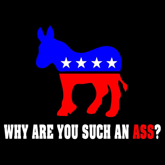 Why Are You Such An Ass? Anti Democrat Liberal - Pro Republican Funny 7-Panel Snapback Hat