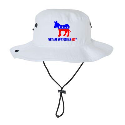 Why Are You Such An Ass? Anti Democrat Liberal - Pro Republican Funny Bucket Hat