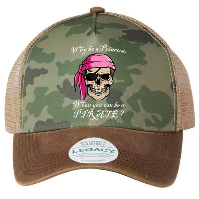 Why Be A Princess When You Can Be A Pirate Legacy Tie Dye Trucker Hat