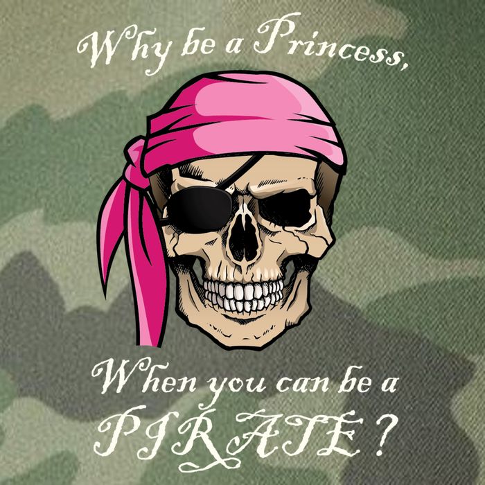 Why Be A Princess When You Can Be A Pirate Legacy Tie Dye Trucker Hat