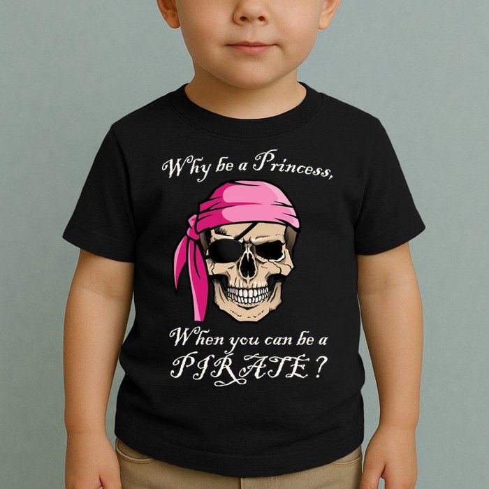 Why Be A Princess When You Can Be A Pirate Toddler T-Shirt