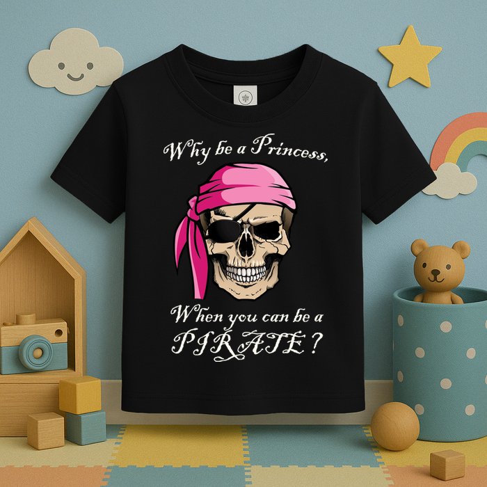 Why Be A Princess When You Can Be A Pirate Toddler T-Shirt