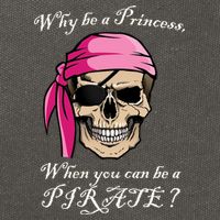 Why Be A Princess When You Can Be A Pirate Cotton Canvas Backpack