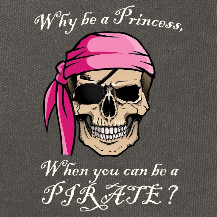 Why Be A Princess When You Can Be A Pirate Cotton Canvas Backpack