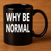 Why Be Normal 11oz C Handle Ceramic Mug