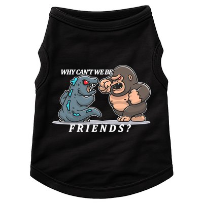 Why Can't We Be Friends Ape Monster Fights Doggie Tank