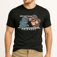 Why Can't We Be Friends Ape Monster Fights Performance Shirt