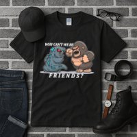 Why Can't We Be Friends Ape Monster Fights Tall T-Shirt