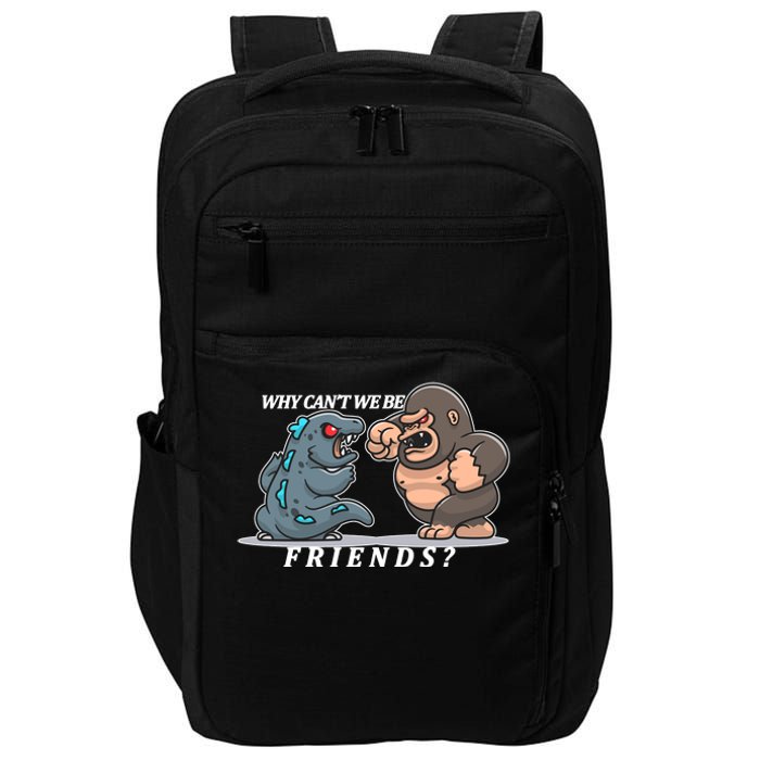 Why Can't We Be Friends Ape Monster Fights Impact Tech Backpack