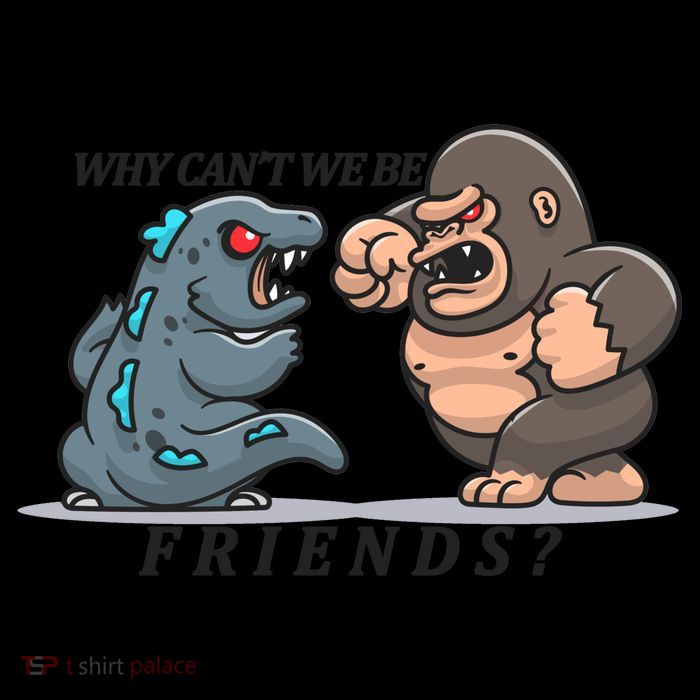 Why Can't We Be Friends Ape Monster Fights Mug