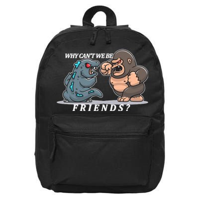 Why Can't We Be Friends Ape Monster Fights 16 in Basic Backpack