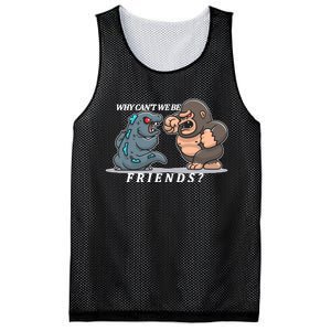 Why Can't We Be Friends Ape Monster Fights Mesh Reversible Basketball Jersey Tank