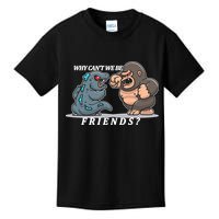 Why Can't We Be Friends Ape Monster Fights Kids T-Shirt