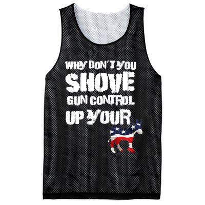Why Don't You Shove Gun Control Up Your Mesh Reversible Basketball Jersey Tank