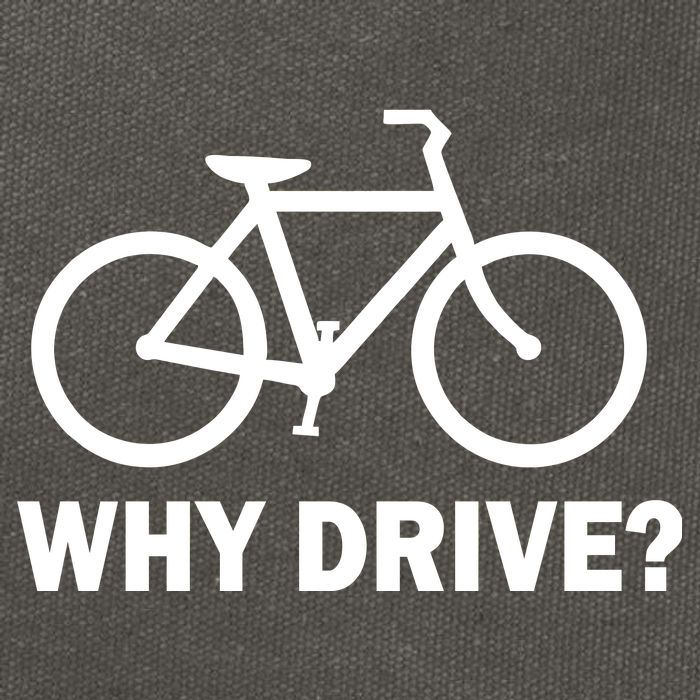 Why Drive? Cotton Canvas Backpack