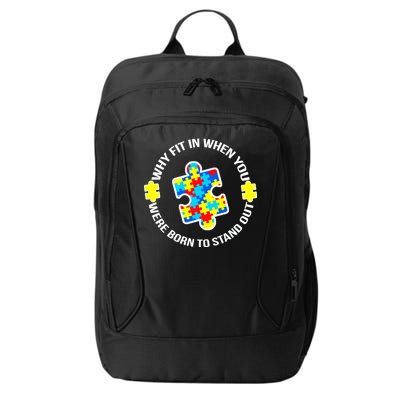 Why Fit In Autism Awareness City Backpack