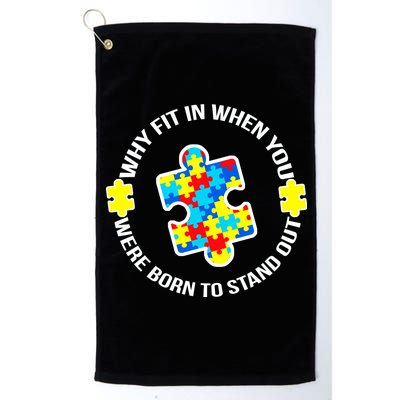 Why Fit In Autism Awareness Platinum Collection Golf Towel