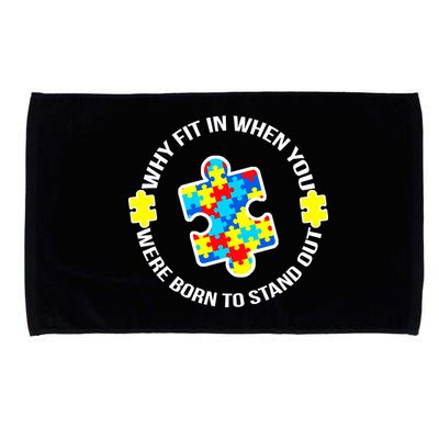 Why Fit In Autism Awareness Microfiber Hand Towel