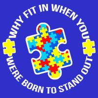 Why Fit In Autism Awareness Baby Bodysuit