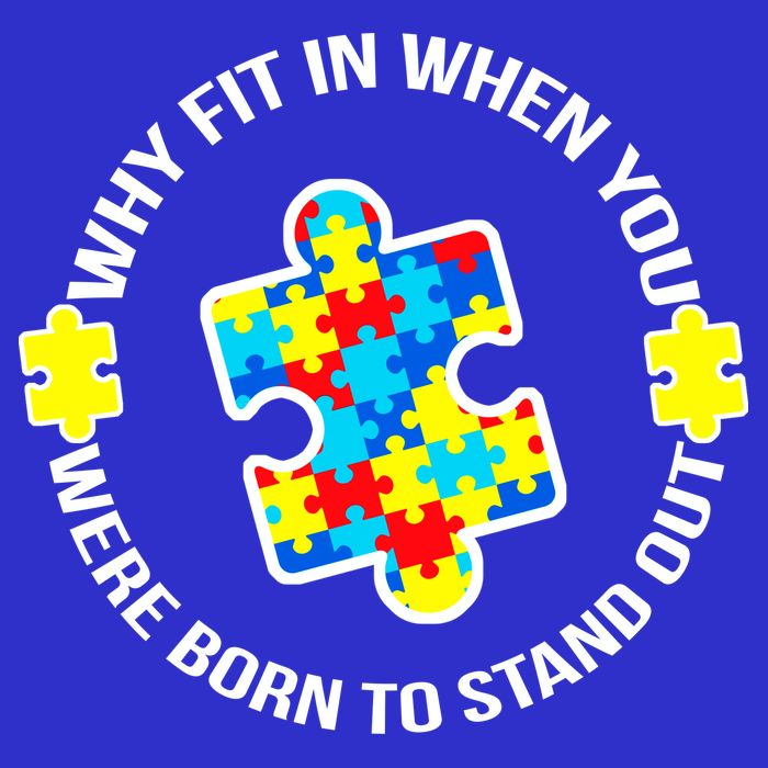 Why Fit In Autism Awareness Baby Bodysuit