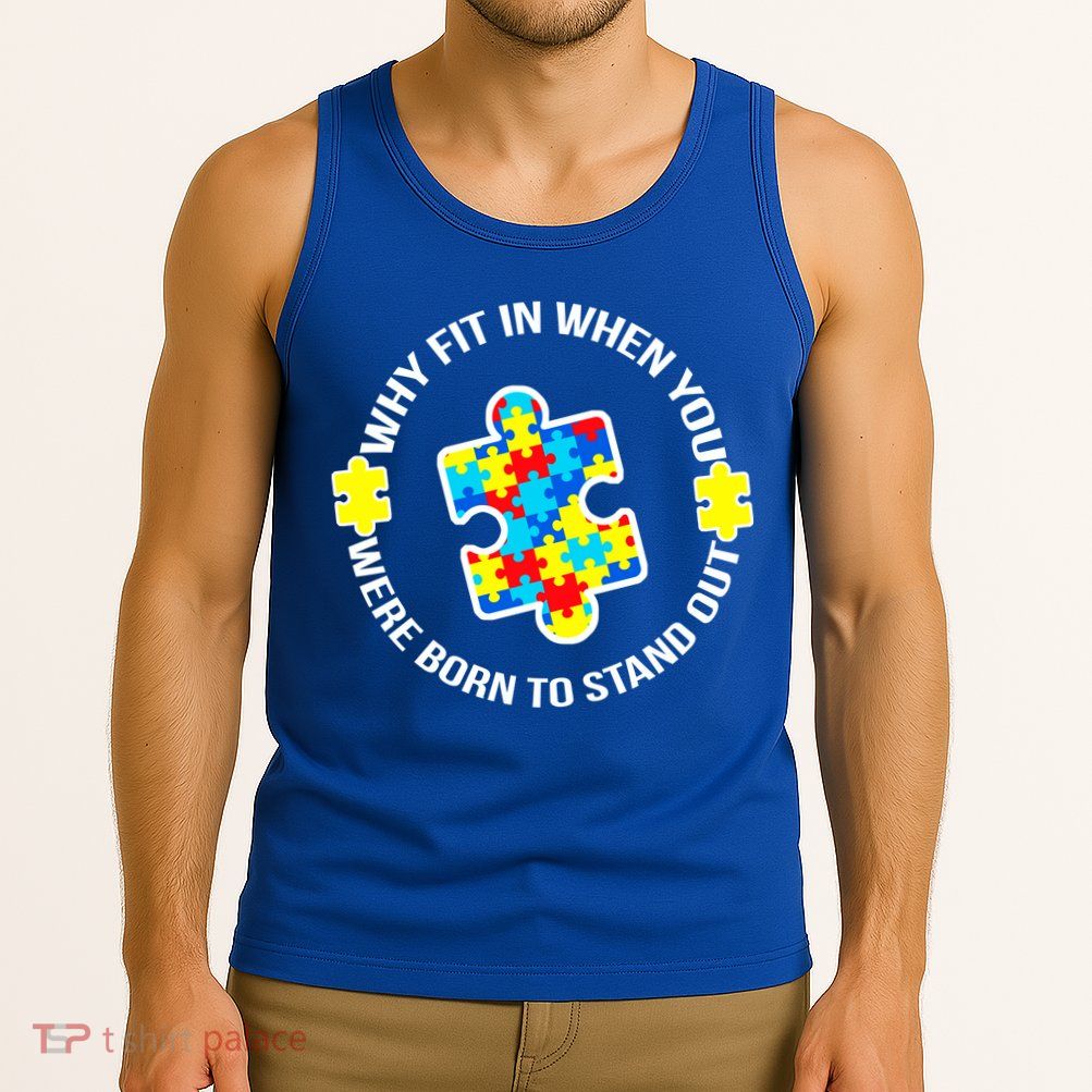 Why Fit In Autism Awareness Tank Top
