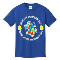 Why Fit In Autism Awareness Kids T-Shirt