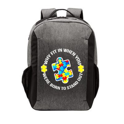 Why Fit In Autism Awareness Vector Backpack