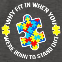 Why Fit In Autism Awareness Vector Backpack