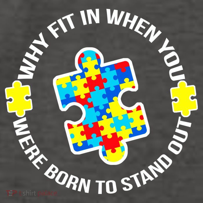 Why Fit In Autism Awareness Vector Backpack