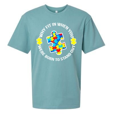 Why Fit In Autism Awareness Sueded Cloud Jersey T-Shirt