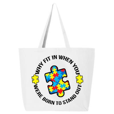 Why Fit In Autism Awareness 25L Jumbo Tote