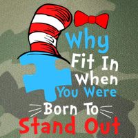 Why Fit In When You Were Born To Stand Out Autism Legacy Tie Dye Trucker Hat