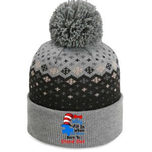 Why Fit In When You Were Born To Stand Out Autism The Baniff Cuffed Pom Beanie