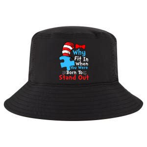 Why Fit In When You Were Born To Stand Out Autism Cool Comfort Performance Bucket Hat