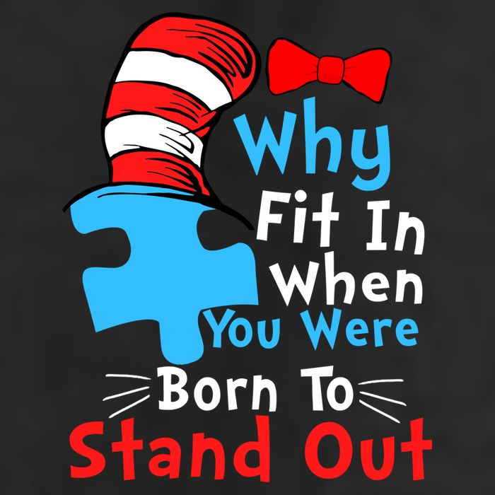 Why Fit In When You Were Born To Stand Out Autism Garment-Dyed Heavyweight T-Shirt