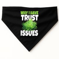 Why I Have Trust Issues Bush Camper USA-Made Doggie Bandana