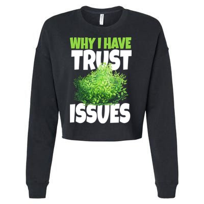 Why I Have Trust Issues Bush Camper Cropped Pullover Crew