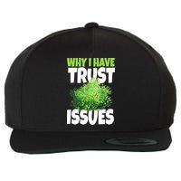 Why I Have Trust Issues Bush Camper Wool Snapback Cap