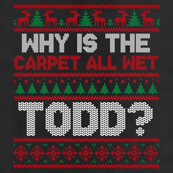 Why Is the Carpet All Wet Todd? Funny Christmas Beanie