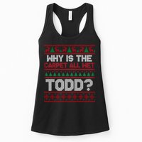 Why Is the Carpet All Wet Todd? Funny Christmas Womens Tank Top