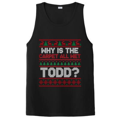 Why Is the Carpet All Wet Todd? Funny Christmas PosiCharge Competitor Tank
